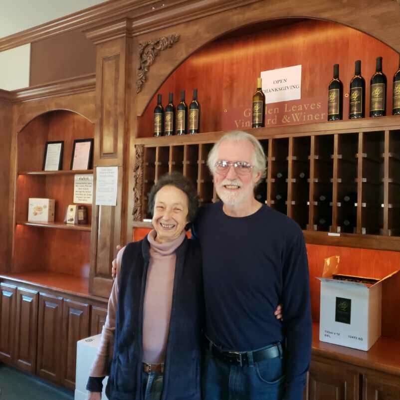 Alex and Josy in Tasting Room